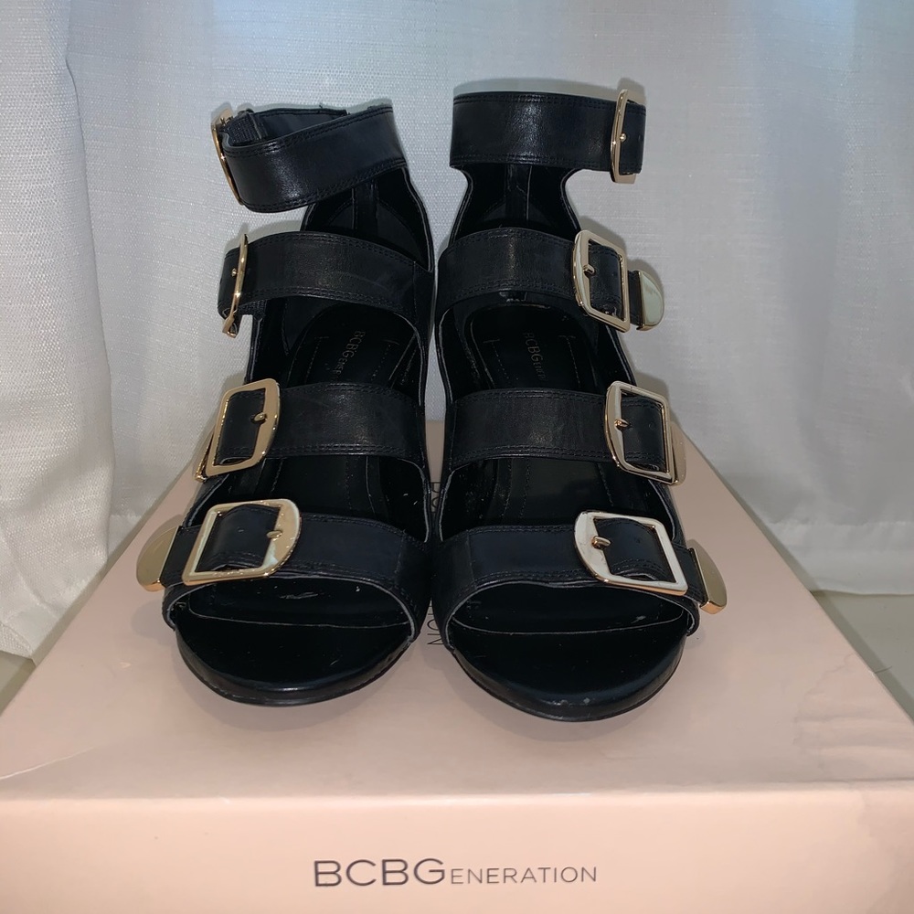 BCBG Generation Black belted shoes!